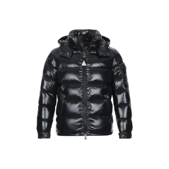 Moncler Maya Hooded Puffer Shiny Jacket