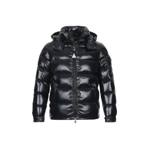 Moncler Maya Hooded Puffer Shiny Jacket
