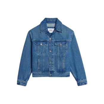 AMIPARIS Boxy Washed Denim Jacket
