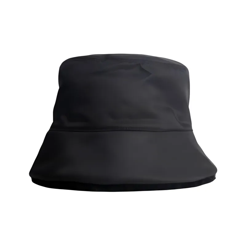 PRADA Recycled Nylon Wool Fur Bucket Hats Women's Black-2