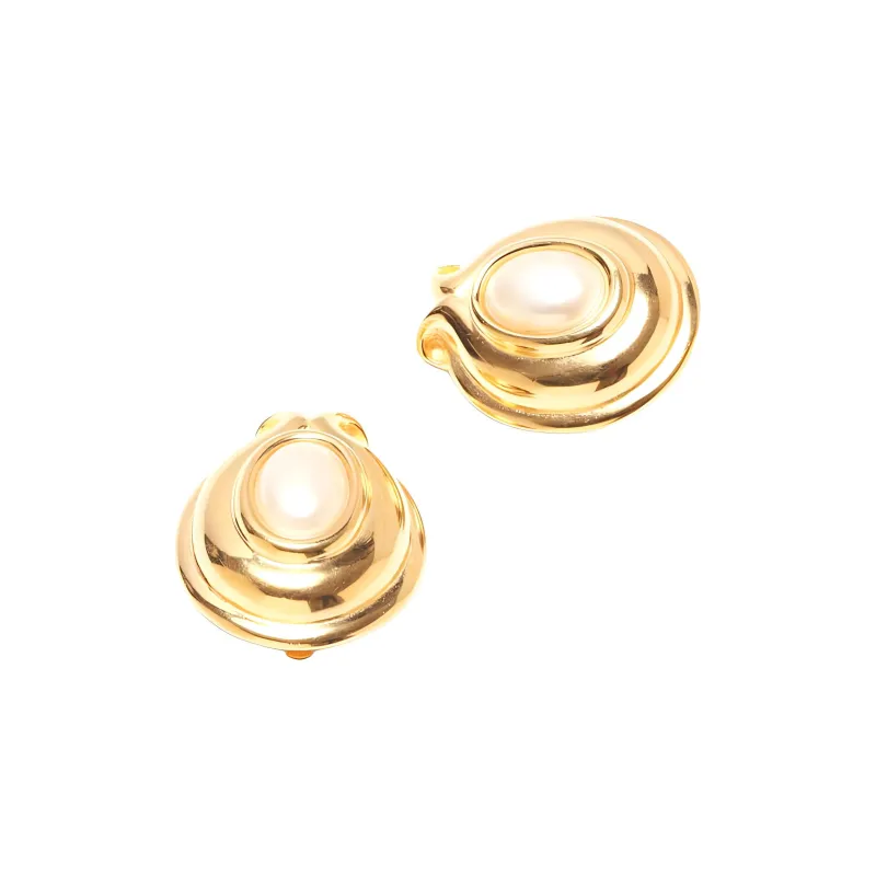 FENDI 1990s Clip on Earrings-1