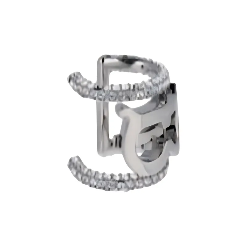 Burberry Brass, Crystal Earrings Women's Silver-0