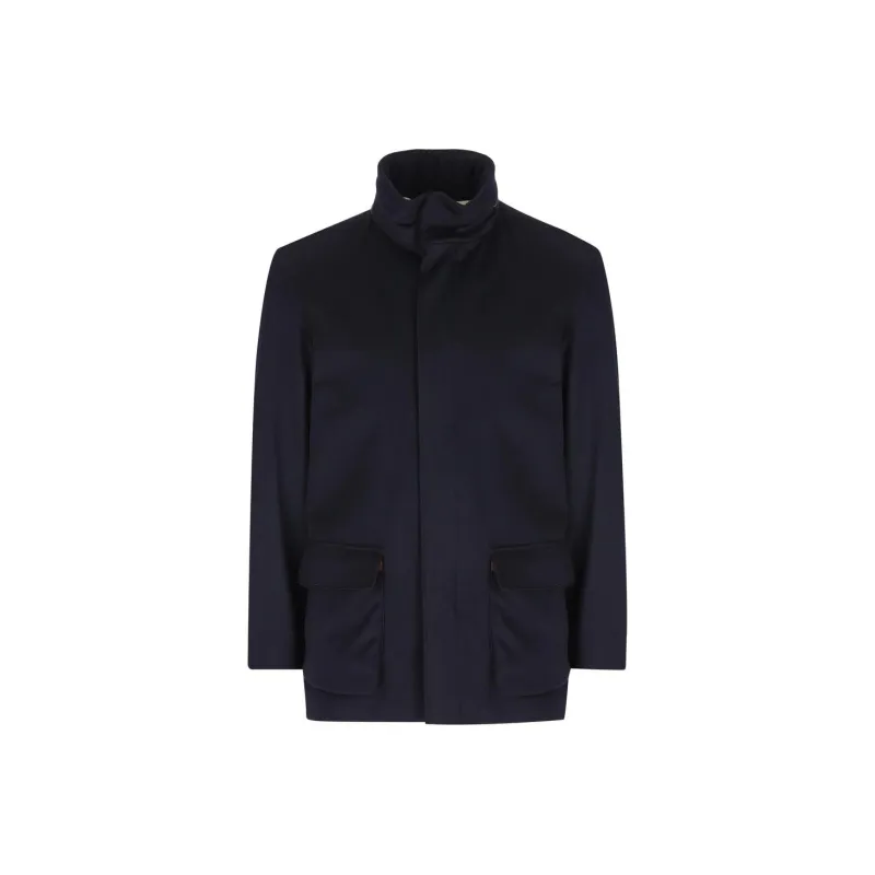 Loro Piana High Neck Long Sleeved Jacket-0