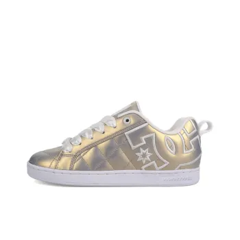 DC Shoes Court Graffik Se Breathable Low Top Skateboard Shoes Women's Light Gold