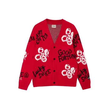 JACK&JONES Snake Year Collection Knitwear Men Red F16