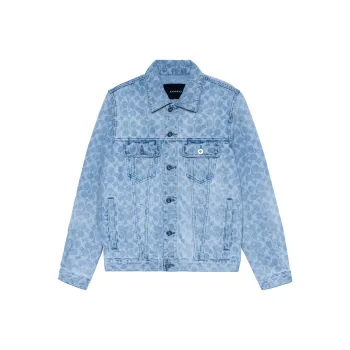 COACH Denim Jackets Men Blue