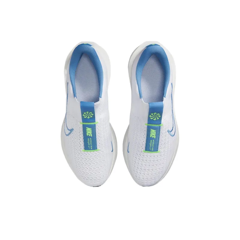 Nike Interact Run EasyOn White Volt Platinum Tint Blue Beyond Women's-3