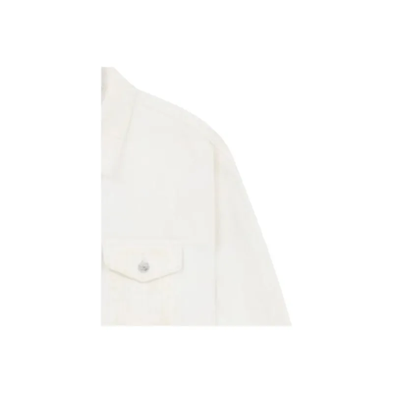 WE11DONE SS23 Denim Jackets Unisex White-1