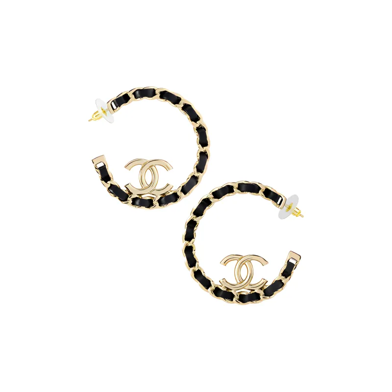 CHANEL 2022 Cc Chain detail Earrings-0