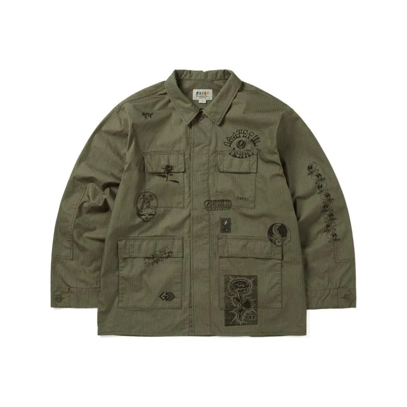 Thisisneverthat X Grateful Dead Jackets Unisex Green-0