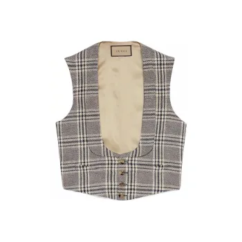 GUCCI Gucci X Harry Styles Co-branded FW22 Vest Men's Gray