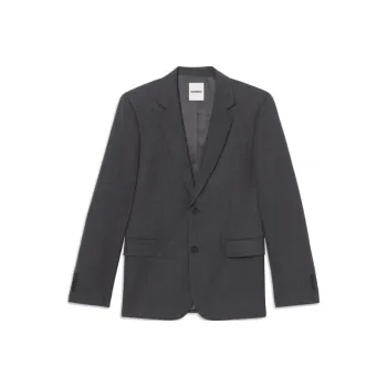 Sandro Single breasted Wool Suit Jacket