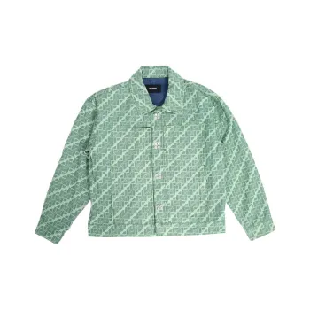 WE11DONE Denim Jackets Unisex Green