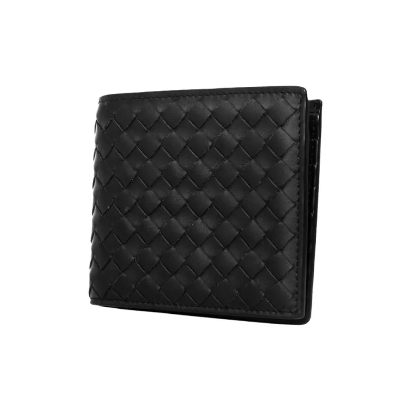 Bottega Veneta Calfskin Wallet Men's Black-1