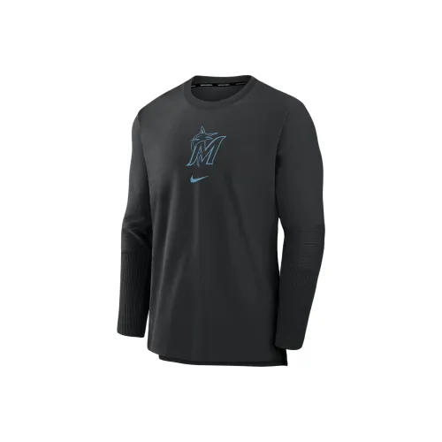 Nike Miami Marlins Authentic Collection Player Men's Nike Dri FIT Mlb Pullover Jacket
