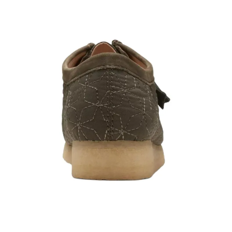 Clarks Wallabee 'Olive Combination' Boots-5