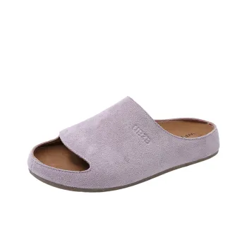 AMICNIEGD Rubber Sole Cut Out Slip Resistant Abrasion Resistant Slide Slippers Women's