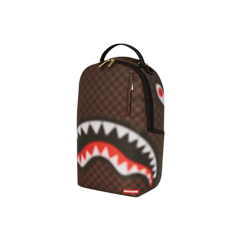 SPRAYGROUND Artificial Leather Backpack Unisex Brown-1