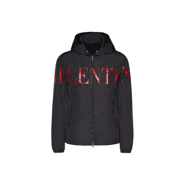 Valentino Windbreaker Jackets Men Black-0