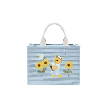 Disney Polyester Tote Bag, Shopping Bag, Handbag Regular Women's Blue