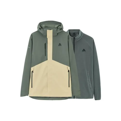 Anta Waterproof And Windproof Windbreaker Jacket Men's Aquatic Green
