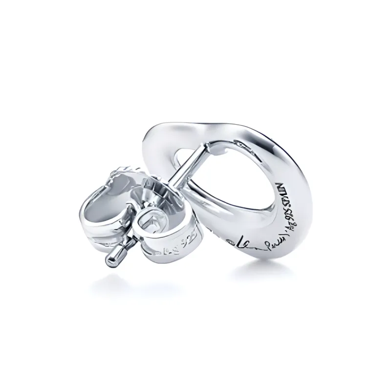 TIFFANY & CO. Sterling Silver Stud Earrings Women's Silver-2