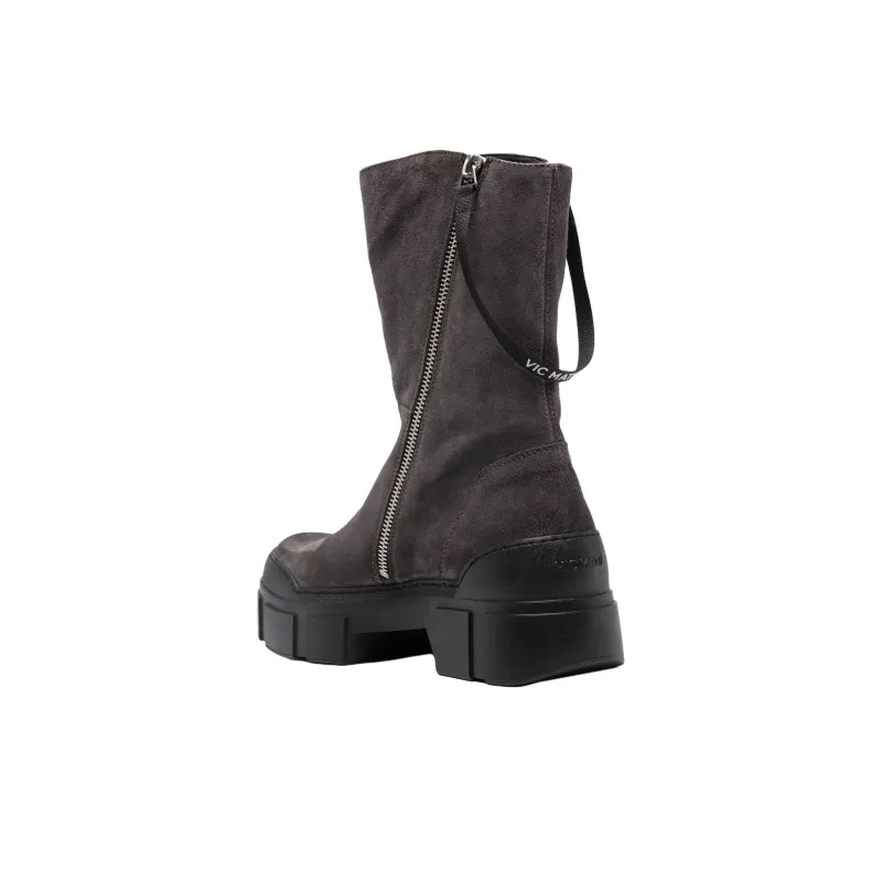 Vic Matie Silverstone Ankle Boots 4.2cm Women's Gray Brown-3