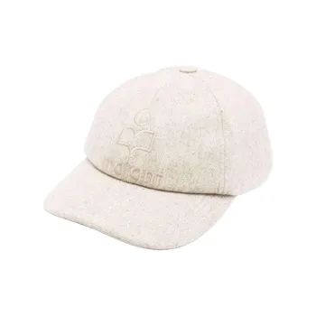 ISABEL MARANT ETOILE Organic Wool Baseball Caps Women's White
