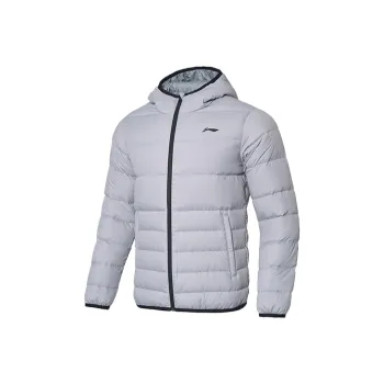 LiNing Down Jacket Men's Snow Gray