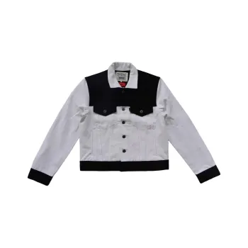 Levis Denim Jackets Men Black White