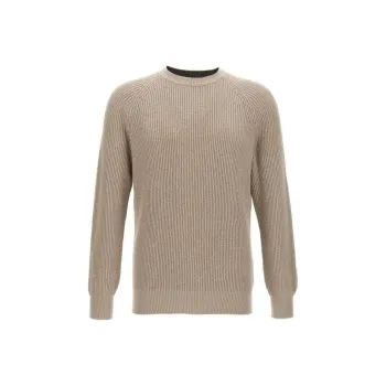 Brunello Cucinelli Crewneck Ribbed Knit Jumper