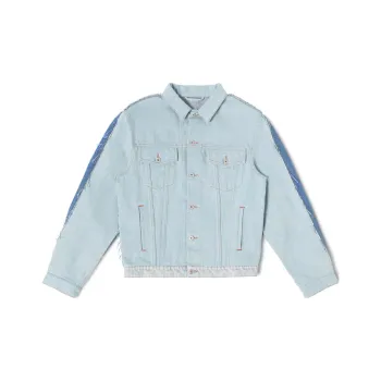 HERON PRESTON Patchwork Denim Jacket