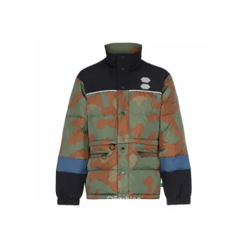 OFF WHITE Camo Down Fill Puffer Jacket