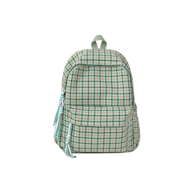 OUZIHUANG Nylon Backpack Women's Pink/Blue/Black/Ecru/Green-16
