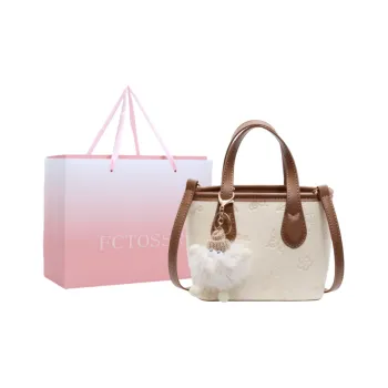 FCTOSSR PU One Shoulder Handbag Women's Black/Brown/Pink/White