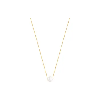 TAOSIXIONG Silver Necklaces Women's Gold
