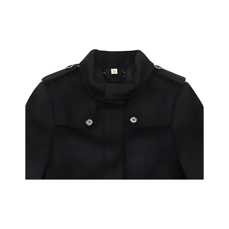 Burberry Trench Coats Women's Black-2