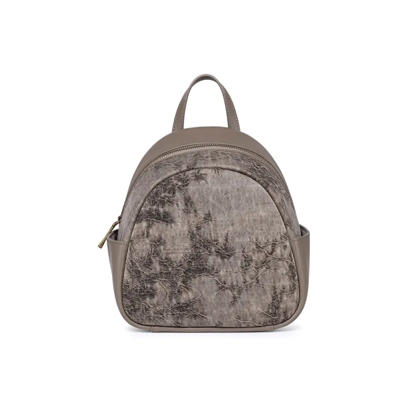 Liang Jin Ji Mulberry Silk Backpack Medium Size Women's Multicolor-4