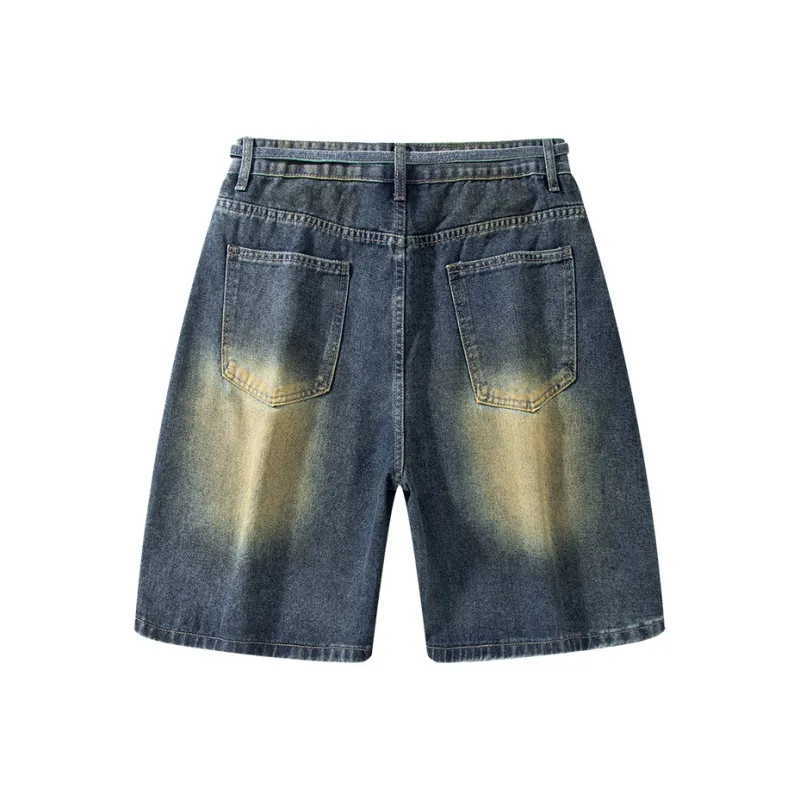 THREEAGAINTHR33 Denim Shorts Unisex-1