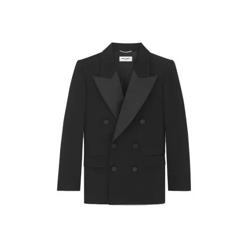 SAINT LAURENT Double tops Wool Tuxedo Jacket
