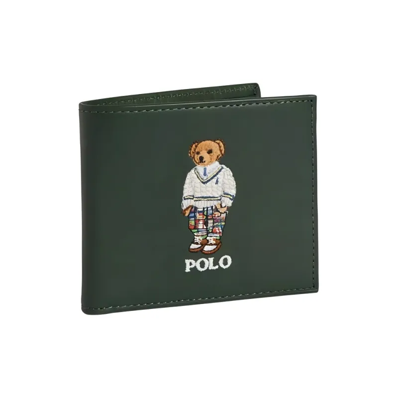 Polo Ralph Lauren Cow Leather Wallet Men's Green-1