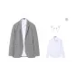 Gray (Includes Brooch+White Shirt)