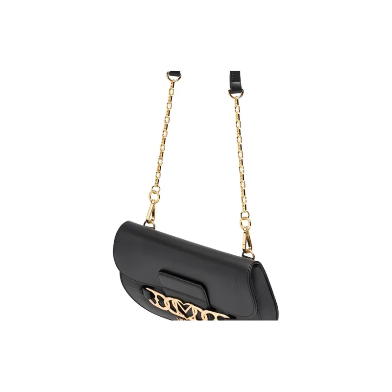 LOVE MOSCHINO Polyurethane Shoulder Bag Crossbody Bag Women's Black-4