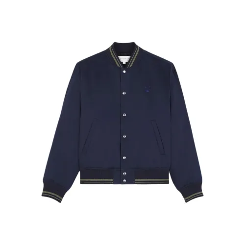 Maison Kitsune Fox Head Patch Bomber Jacket