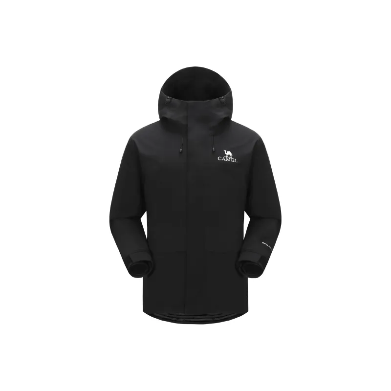 CAMEL Tibet Hiking Embroidery Logo Oil Stain Resistant Waterproof Hooded 3 in 1 Windbreaker Jacket Men's-0