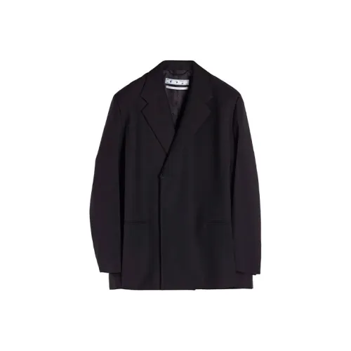 OFF WHITE Crease Double Breasted Blazer