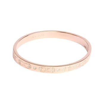 COACH Copper Bangles Unisex Rose Gold