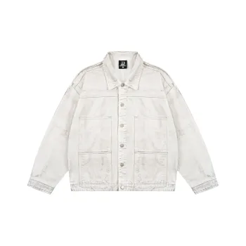 XINYINSU Denim Jacket Unisex White