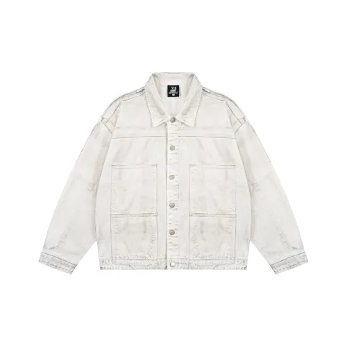 XINYINSU Denim Jacket Unisex White