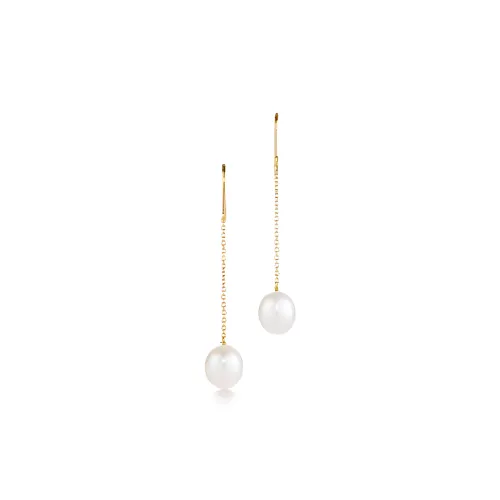TIFFANY & CO. 18K Gold Pearl Earrings Women's Gold